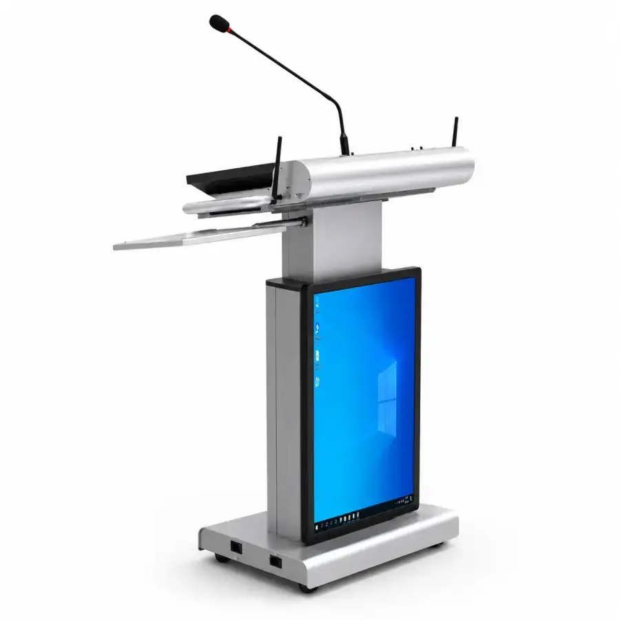 Height adjustable smart podium with HD touch screen in Bangladesh